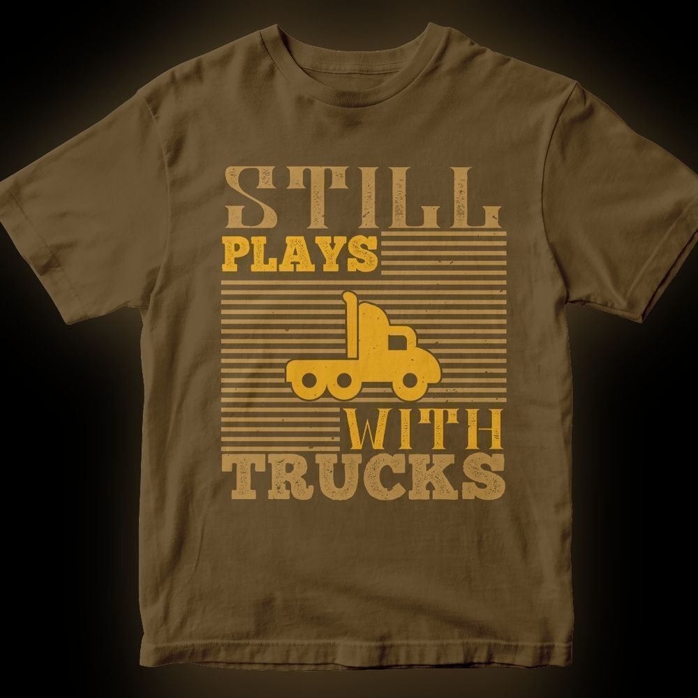 New Truck Driver Dad Shirt Short Sleeve Friend Gift Trucking Apparel Gear